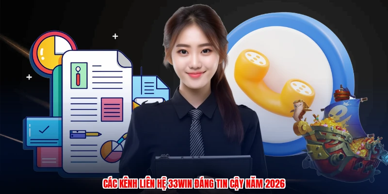Các kênh liên hệ 33Win đáng tin cậy năm 2026