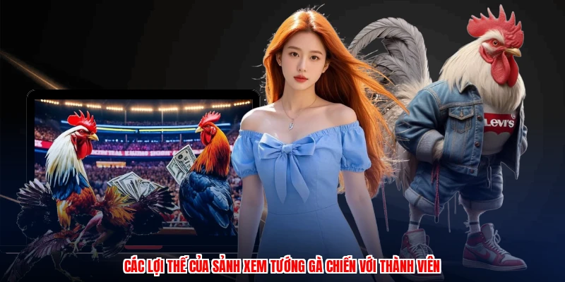 Các lợi thế của sảnh xem tướng gà chiến với thành viên