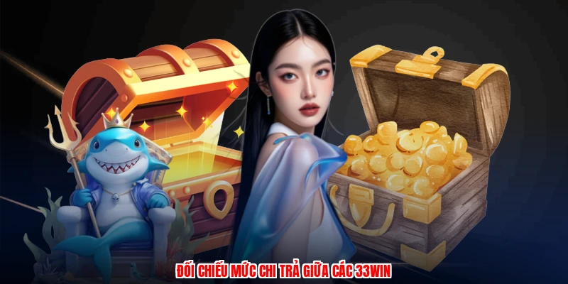 Đối chiếu mức chi trả giữa các 33Win