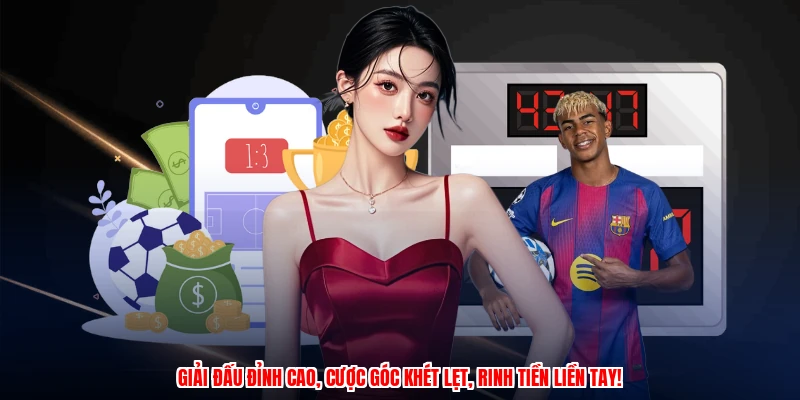 Giải đấu đỉnh cao, cược góc khét lẹt, rinh tiền liền tay!