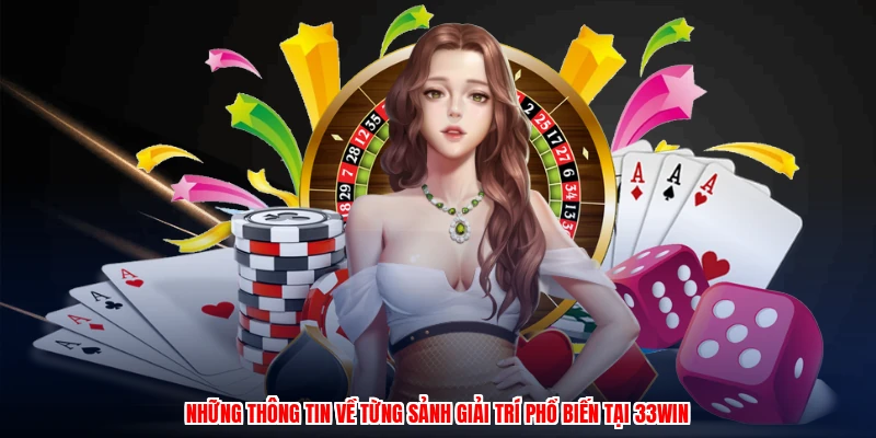 Những thông tin về từng sảnh giải trí phổ biến tại 33Win